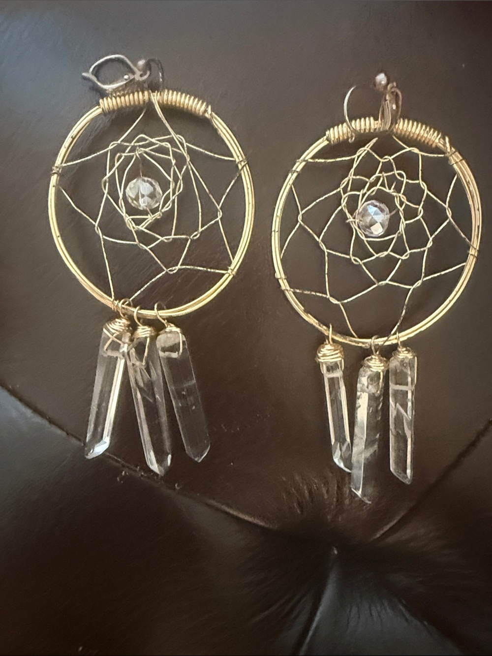 Rory Ashton Gold Dreamcatcher Crystal Drop Earrings - Women Jewelry